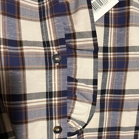 Sézane Chlo Marine and Ecru Checks Size UK36/ US 4 NWT - Picture 6 of 7